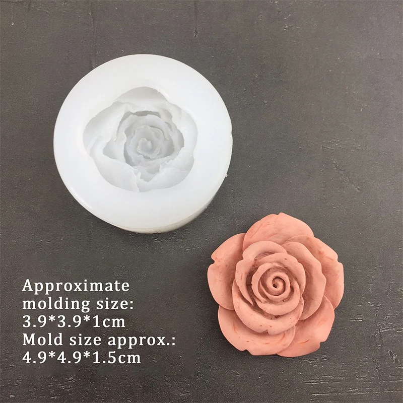 3D Rose Flower Shape Leaf Silicone Molds Fondant Chocolate Mold Candle Soap Mold Cake Decorating Tool Baking Accessories view 2