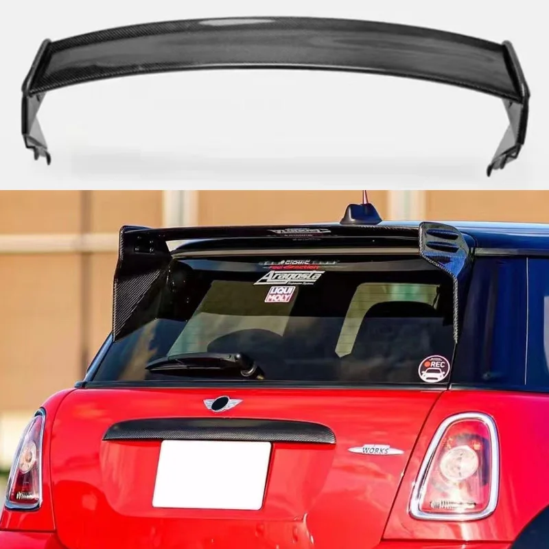 

R56 JCW style Carbon Fiber Roof Spoiler For Mini Cooper Ver.2.11/2.12 2007-2013 year Car Accessories spoiler wing