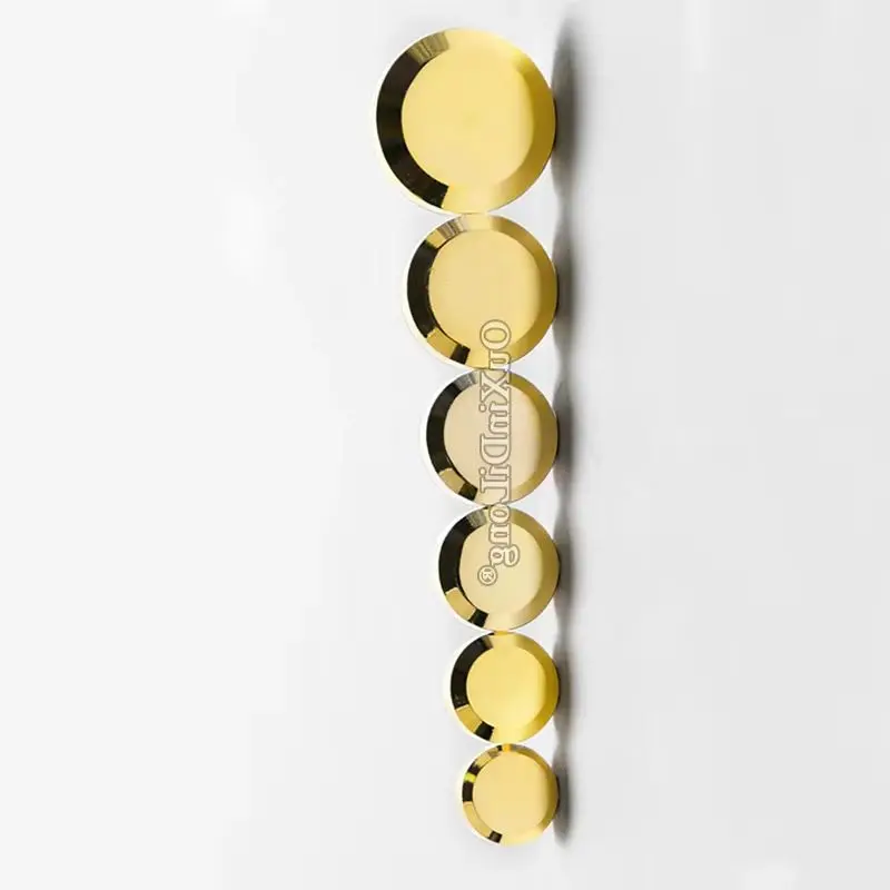 European 100PCS Pure Brass Gold Advertisement Nails Acrylic Signage Billboard Glass Mirror Nails Screws Decorative Caps+Shim
