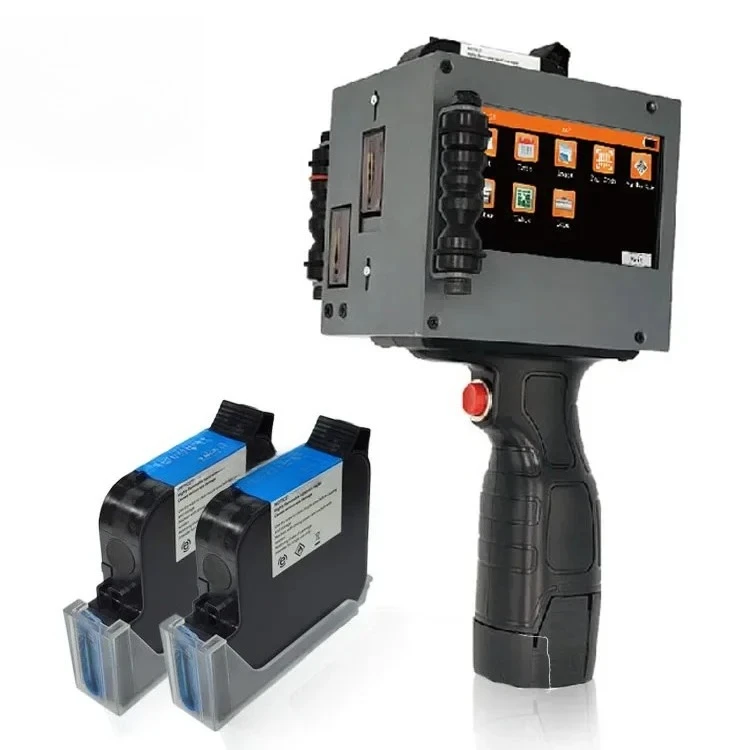 New2025 المحمولة شخصية كبيرة 50 مللي متر خرطوشة مزدوجة طابعة نافثة للحبر المحمولة 2588 2580 طابعة نافثة للحبر المحمولة