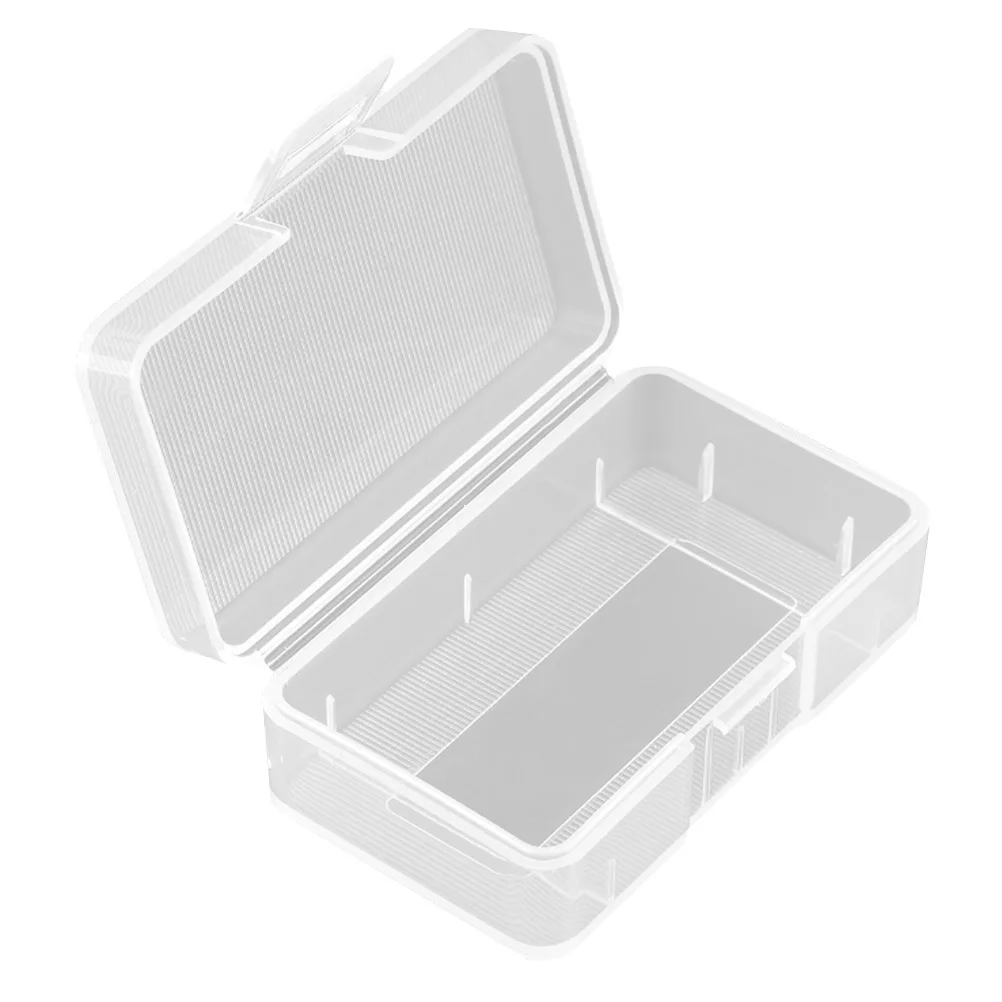 

Storage Box Transparent Plastic Case For 9V Batteries Lightweight Organizer Container Travel Storage Solution