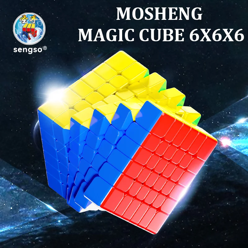 

SENGSO Speed Cube 6x6x6 - Competition Professional Cube, Smooth Anti-Pop Design for Kids & Adults Stress Relief Educational Toy