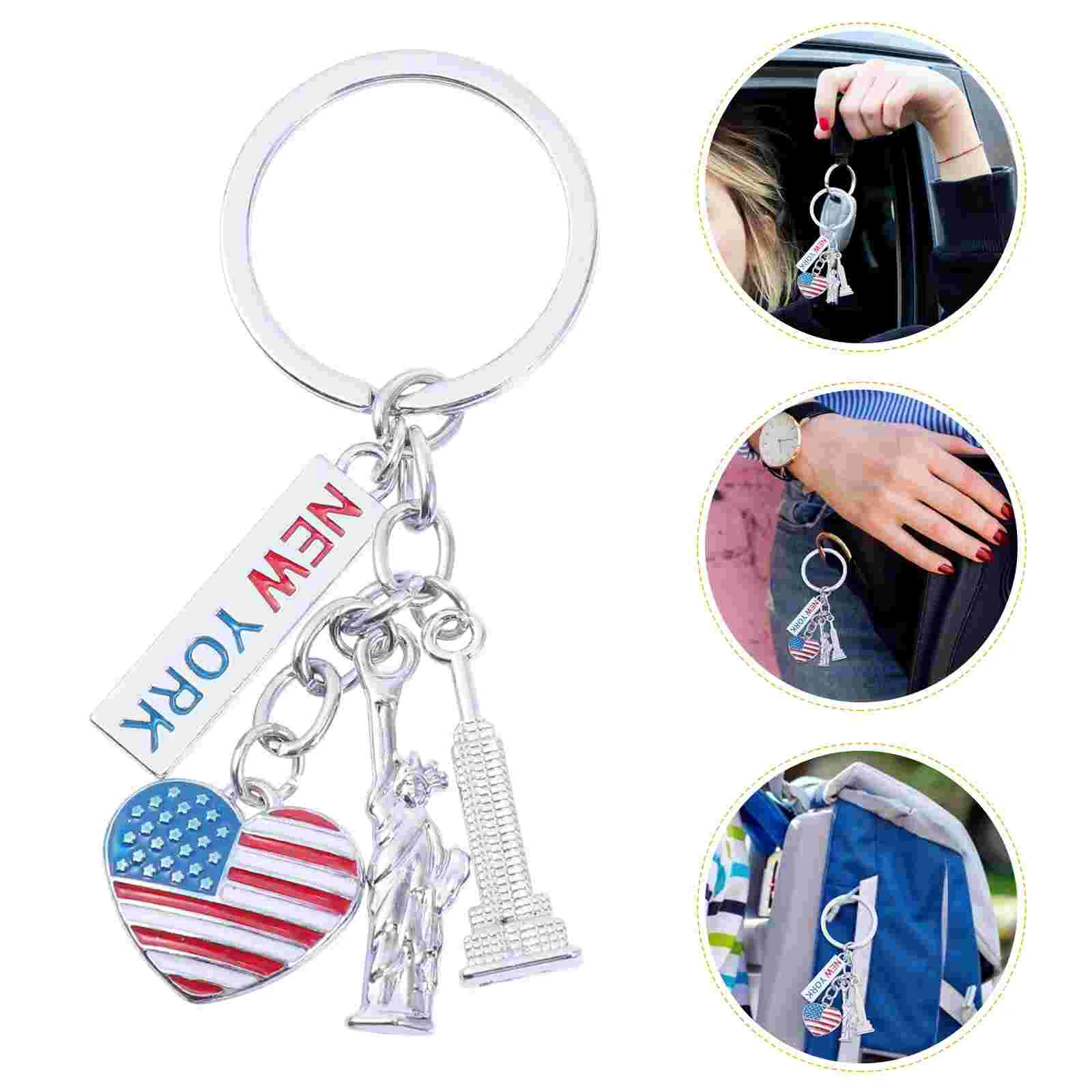 Accessories Independence Day Keychain Miss The Gift Decorations Metal York Unique Backpack Pendants