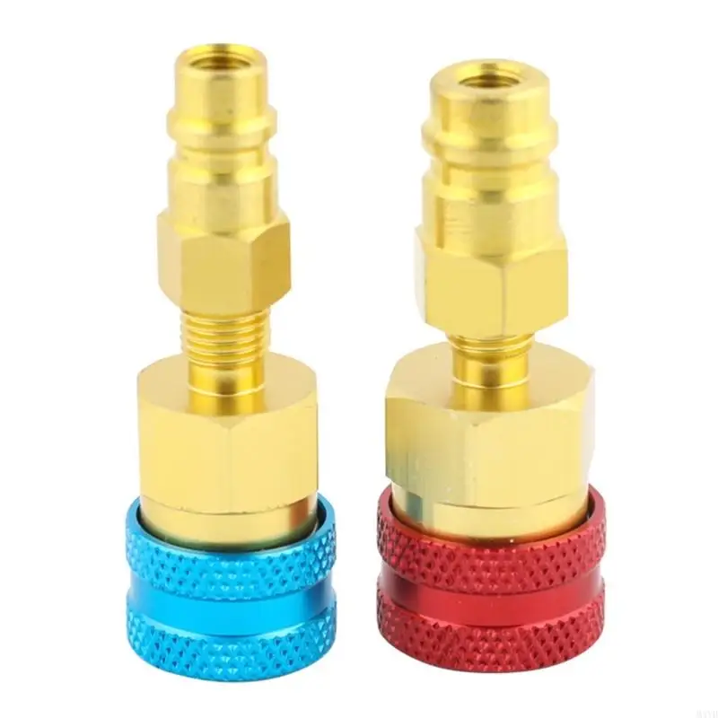 R1234yf Quick Service Fitting for Vehicle Climate Maintenance, Textured Grip Link for Port Access Work and Shop Use M4YD