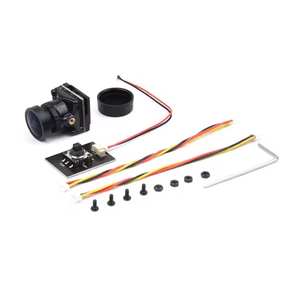 كاميرا Caddx Ratel Pro FPV 1500TVL 16:9/4:3 NTSC/PAL رؤية ليلية منخفضة الكمون 125 °   كاميرا بدون طيار RC بزاوية واسعة لطائرة DJI FPV بدون طيار