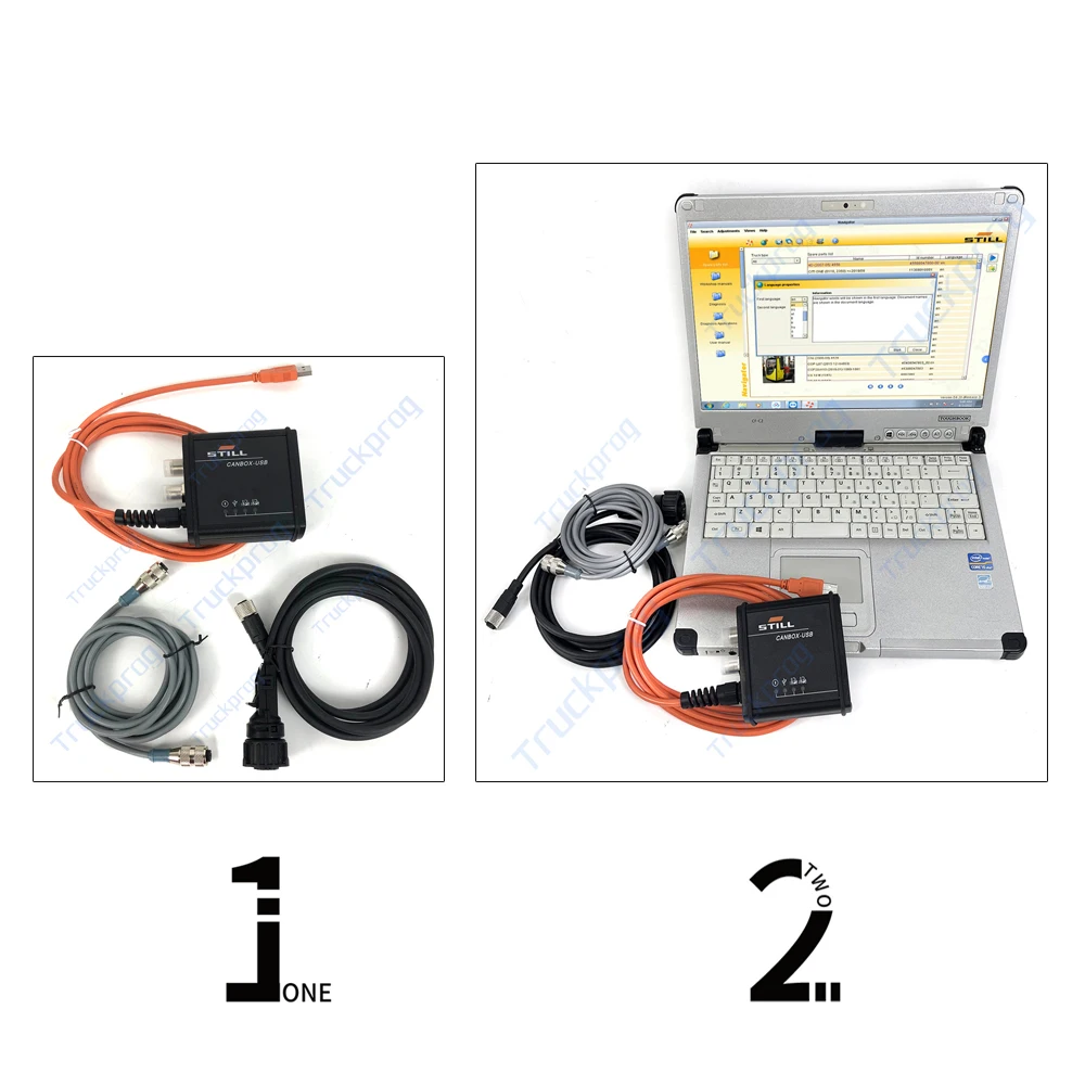 

CF C2 Laptop Forklift for Still Incado Box Diagnostic Kit for STILL STEDS Navigator forklift Diagnostic tool STILL canbox