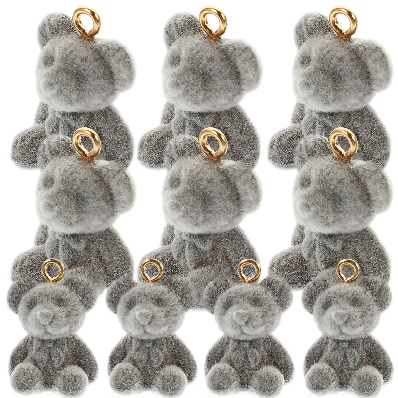 

10pcs Bear Charms Diy Jewelry Making Pendants For Necklace Bracelet Earring Resin Bear Hanging Accessories Tiny Charms Crafting