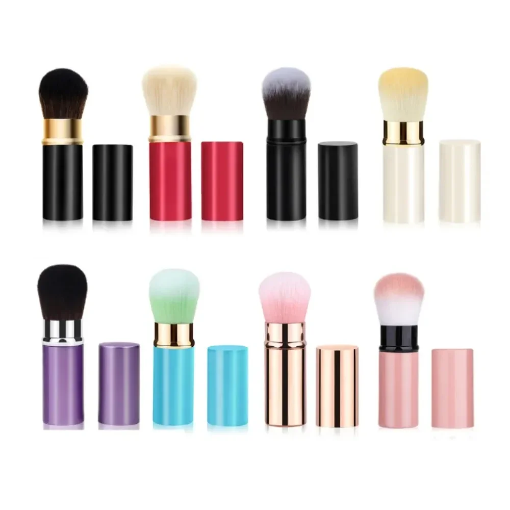 1 Pcs Portable Retractable Makeup Brushes Powder Foundation Blending Blush Brush Make Up Cosmetics Brushes Female Makeup Tools