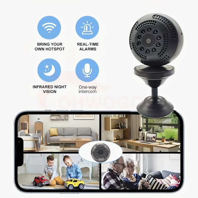 Mini Camera Wifi 1080P HD Smart Home Security Surveillance Cam and See By Mobile Night Vision DVR Video Recorder IP Camcorders