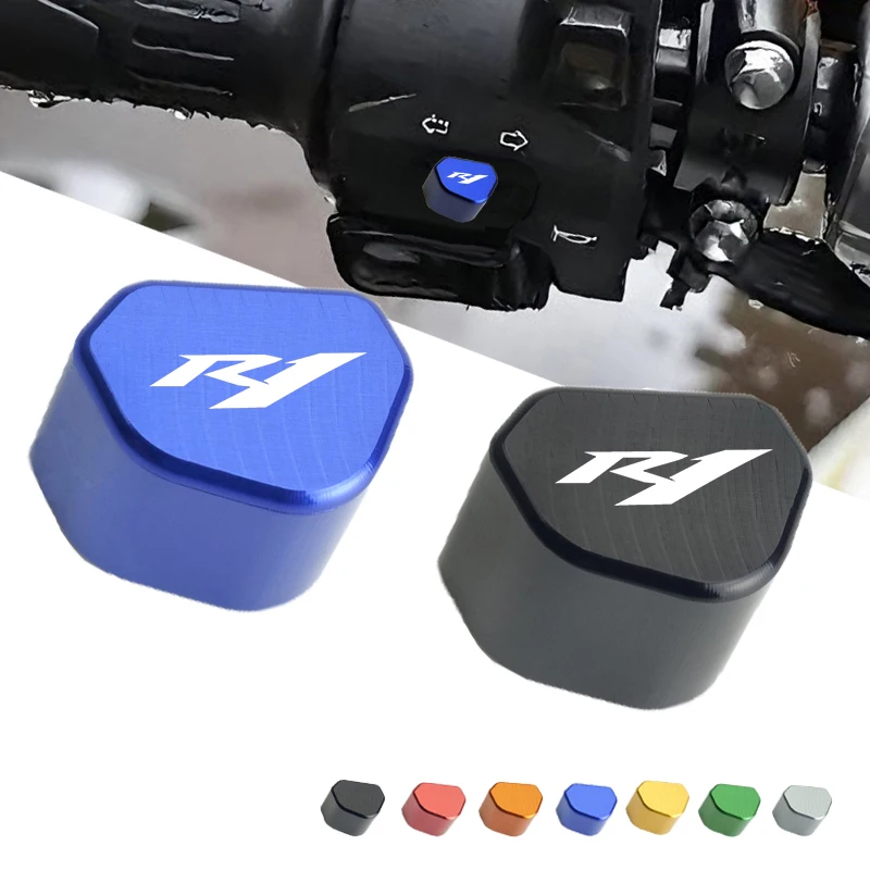 

CNC Aluminum Motorcycle Button Turn Signal Switch Key Cap For YAMAHA YZF R1 R3 R6 YZF-R1 YZFR1 YZF-R6 YZF-R3 /YZFR3