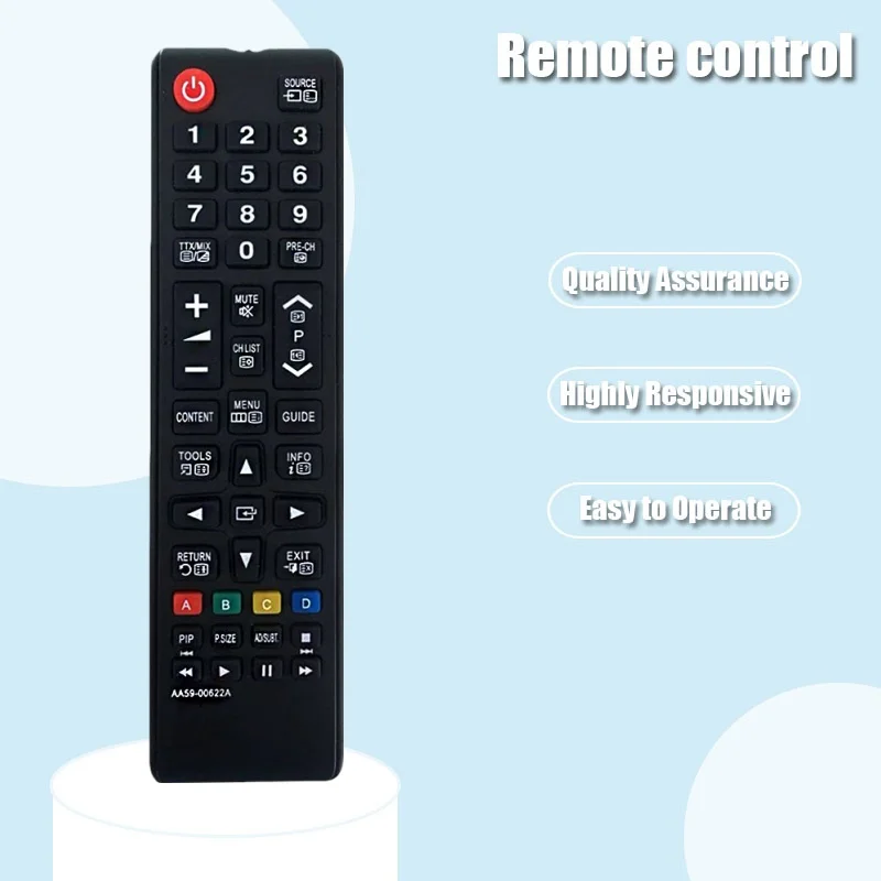 

AA59-00622A TV Remote Control for Samsung TV in Living Rooms or Rooms, No Programming or Pairing Needed, Replacement Remote Comp