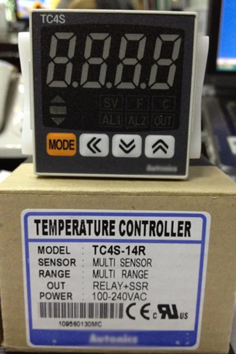 TZ4M-14R Temperature Controller for AUTONICS Thermocouple Input 4-Digit 7-Segment LED Relay + SSR Drive Output Thermostat