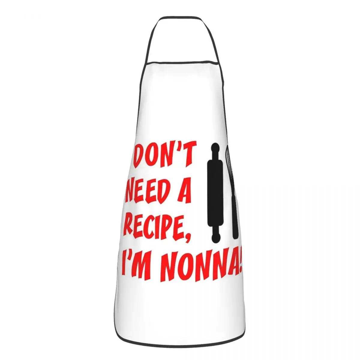 Don't Need Recipe Nonna Italian Grandmother Aprons Chef Cooking Cuisine Tablier Bib Kitchen Cleaning Pinafore for Women Men