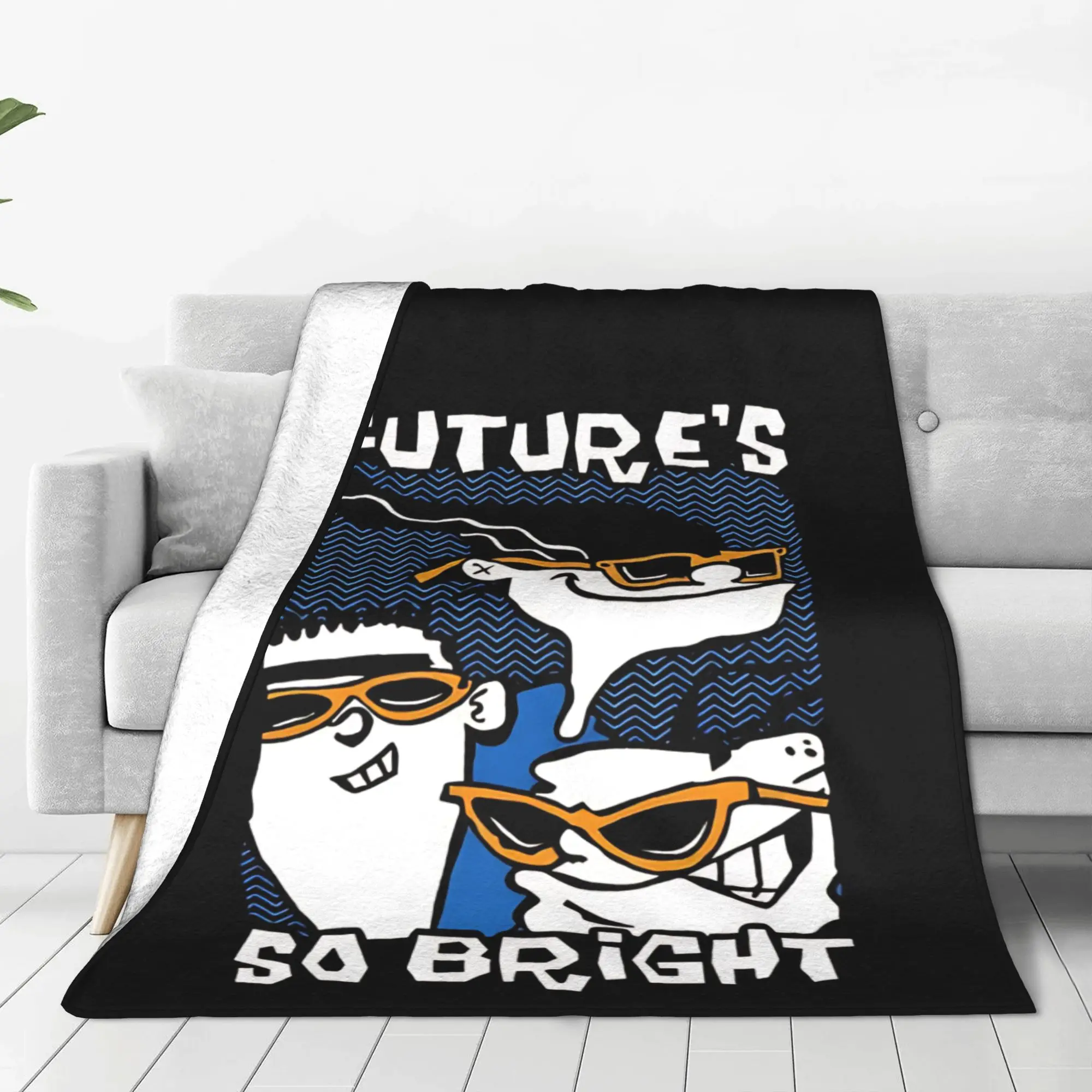 1PC nostalgic cartoon Ed  Edd  Eddy Home Room Decorations Winter Blankets For Adults Bedding Home Interior Sofa Knee