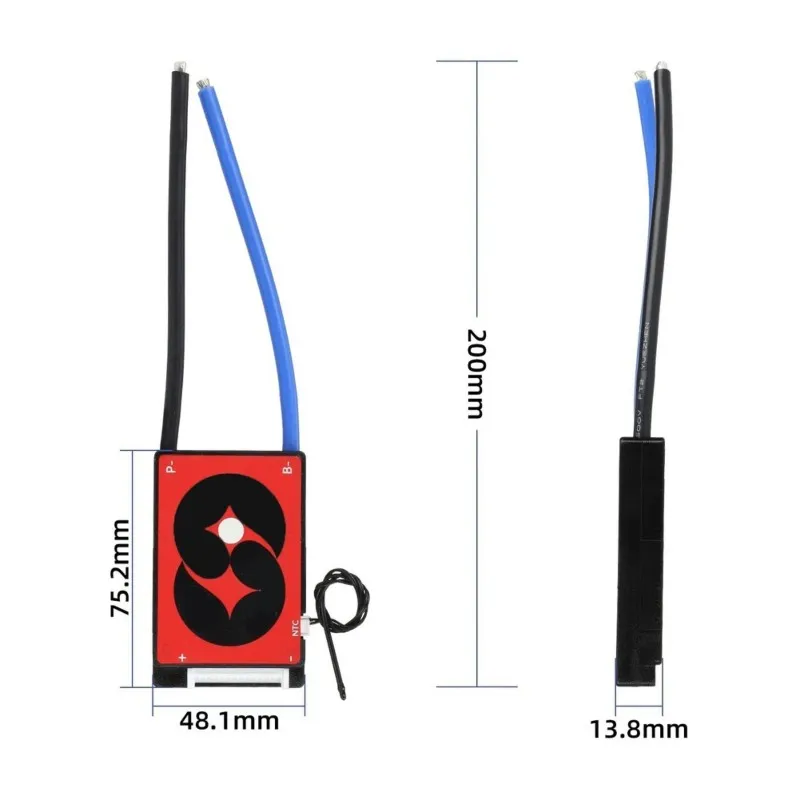 【PHONE ACCESSORY】For Li- Battery Pack 48V 60A 14S BMS Battery Protection Board E-Bike Electric Motorcycle Battery Management view 2