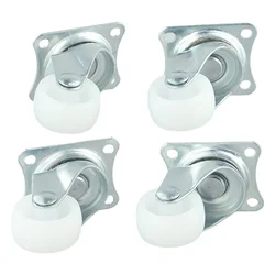 4 Pcs 25mm Furniture Casters Stroller Wheel Swivel Caster Mount Ball Bearing Wheels Heavy Wheel Household Accessory