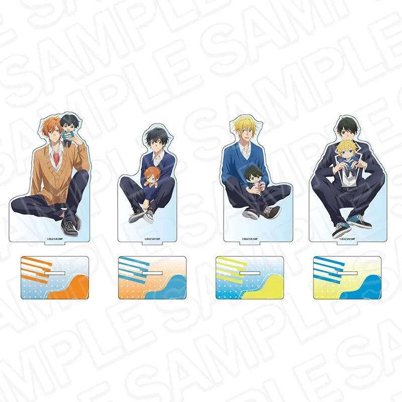 Miyano y Sasaki Hirano Kagiura Taiga Akira Anime - Soporte de Acrílico de 15 cm, Placa de Escritorio, Llavero, Amuleto Coleccionable, Regalo