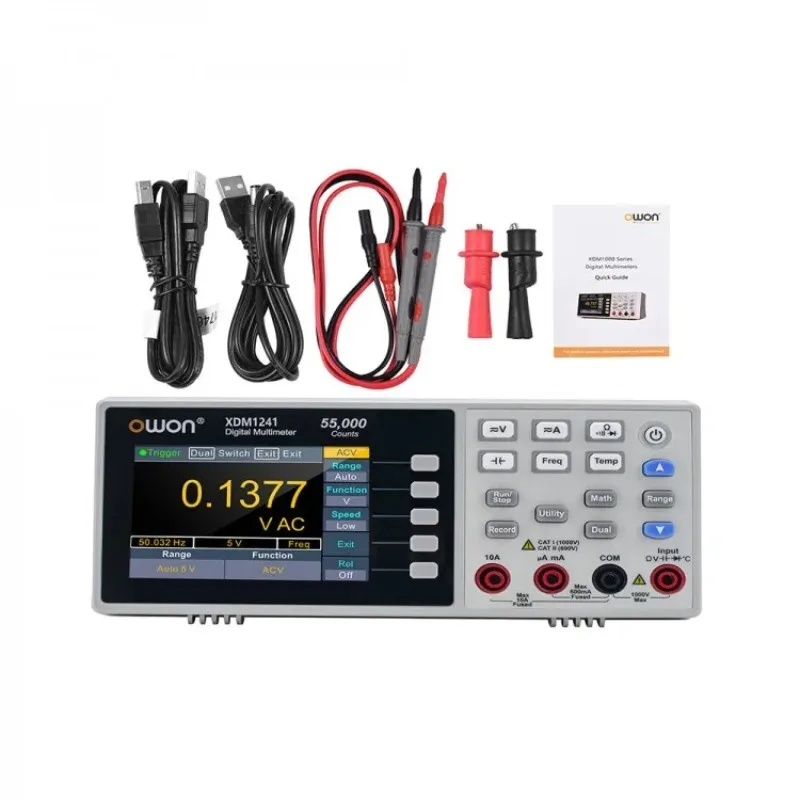 NEW Owon XDM1241 Rechargeable Digital Multimeter 55000 Counts High Accuracy True RMS Universal Meter