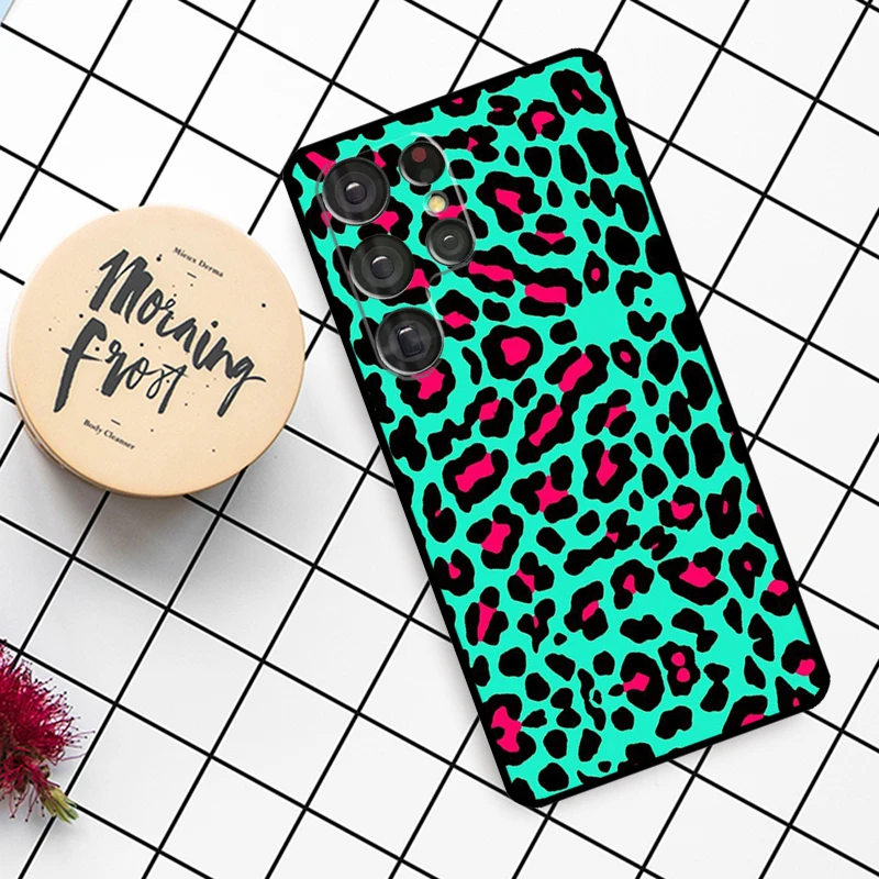 เคสลายพรางเสือดาว สำหรับ Samsung Galaxy S21 S22 S23 S24 S25 Ultra S9 S10 S25 Plus S25 FE S20 FE