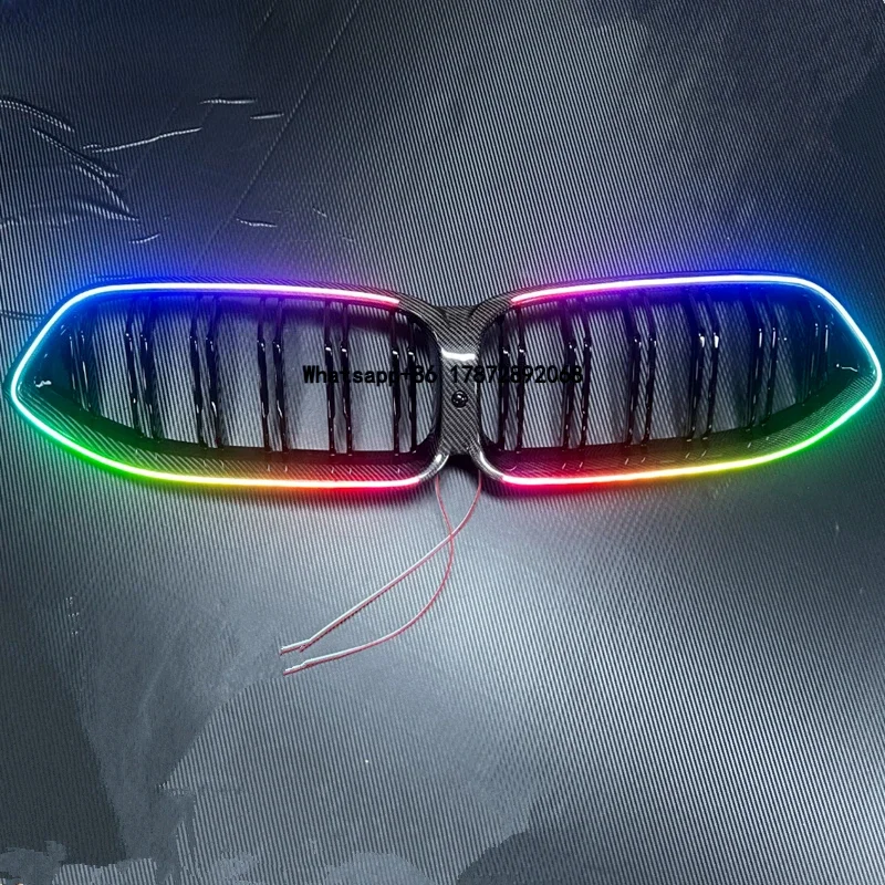 

LED luminous Racing Grills for 8 Series G14 G15 G16 M8 F91 F92 F93 2019-2025 Carbon Fiber Front Grille Replacement