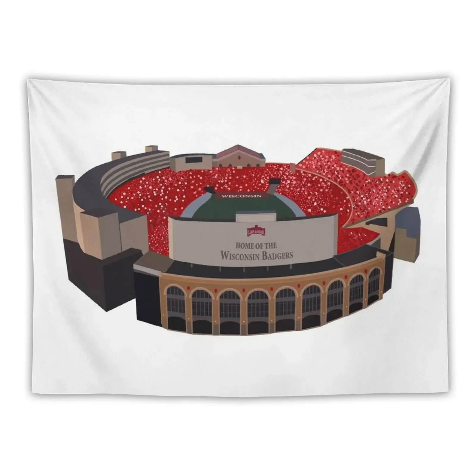 Camp Randall Tapestry Home Decorations Room Decor Korean Style Room Decorator Room Decore Aesthetic Tapestry