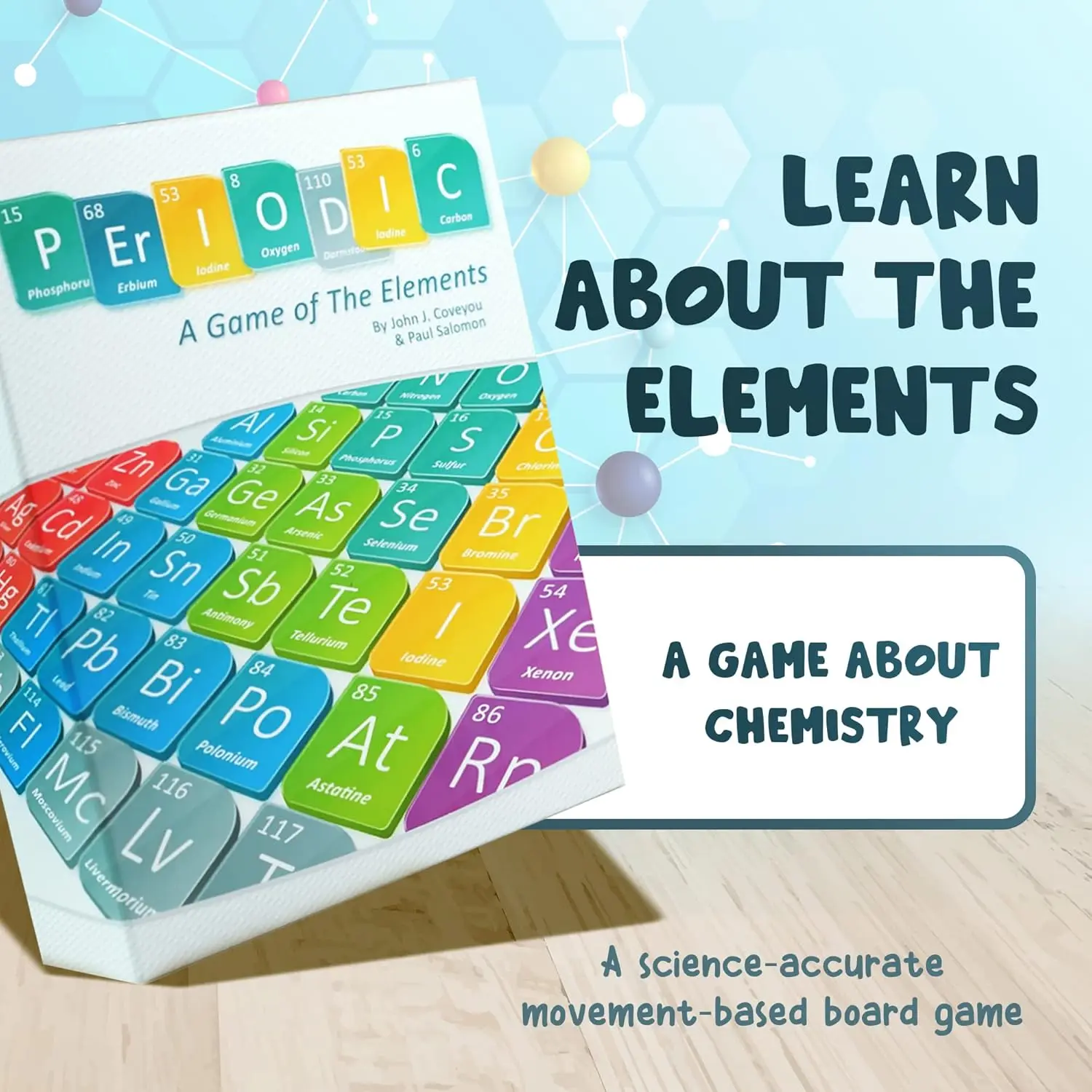 Educational Periodic Table Board Game for Kids & Families - Learn Chemistry Through Fun Strategy Play