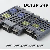 Switching Power Supply 220V To 12V 24V AC DC Transformers 500W 12V 24V Super Thin 12 24 V Volt 60W 100W 200W 300W 400W 500W A/D