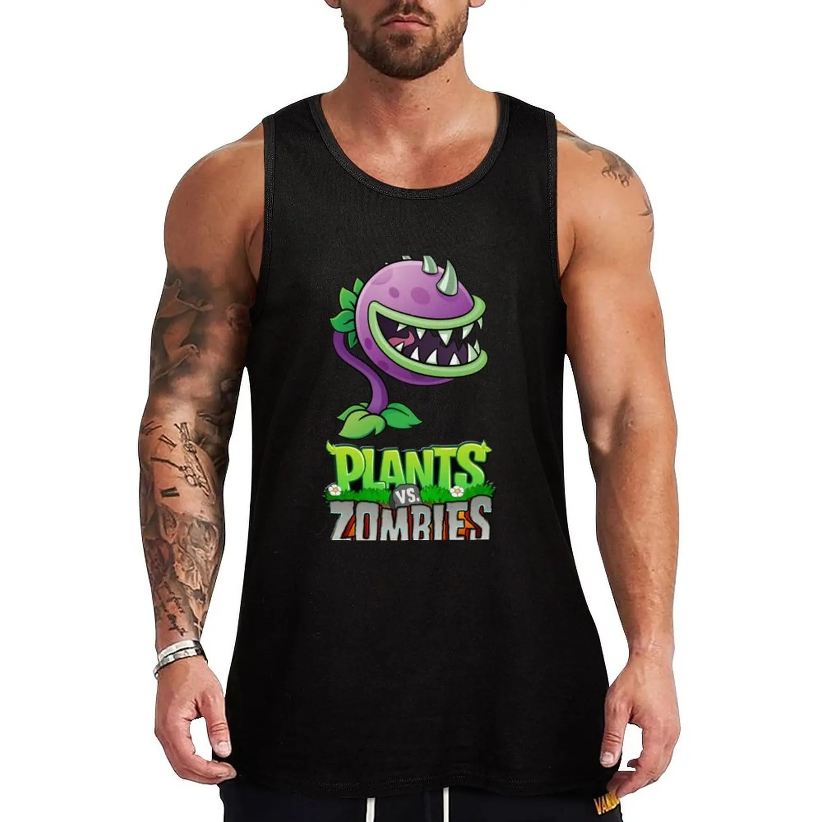 

Plants VS Zombies| Perfect Gift Tank Top Fitness men clothing T-shirt Men's gym sports clothes for men Vests