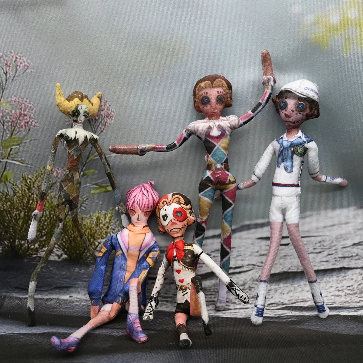 15/28cm juego Identity V muñeco de peluche Anime Mike Morton Acrobat figura suave juguete de peluche Cosplay para regalo