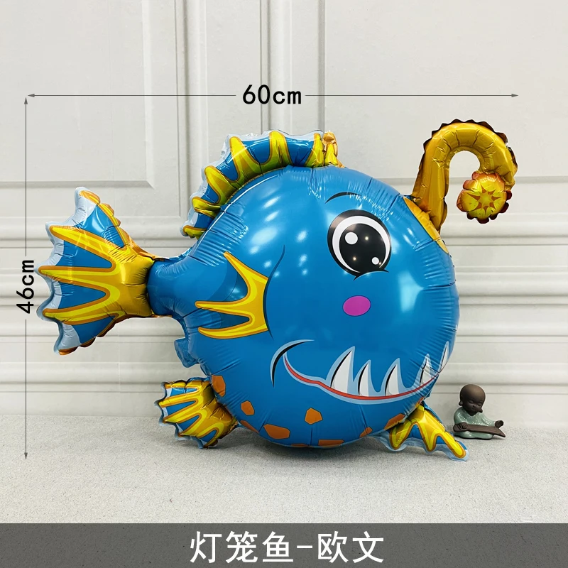 Ocean Bottom Mobilization Dolphin Star Sea Lion Crab Aluminum Film Balloon