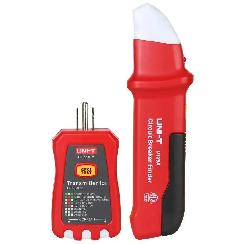 UT25A AC Circuit Breaker Finder Socket Tester Professional Automatic Circuit Breaker LED Indicator Socket Tester