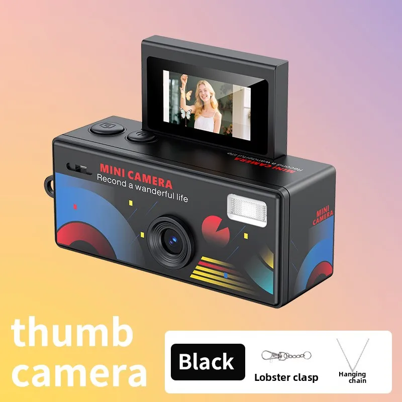 Mini Nieuwe Sleutelhanger Camera 1080P HD Digitale Camera Sleutelhanger Draagbare Retro CCD Digitale Camera Zak DV Videorecorder Flitslamp