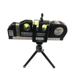Laser Level Line Tool Multipurpose Laser Level Kit Standard Cross Line Lase Measure Tape Ruler With Metal Tripod Stand