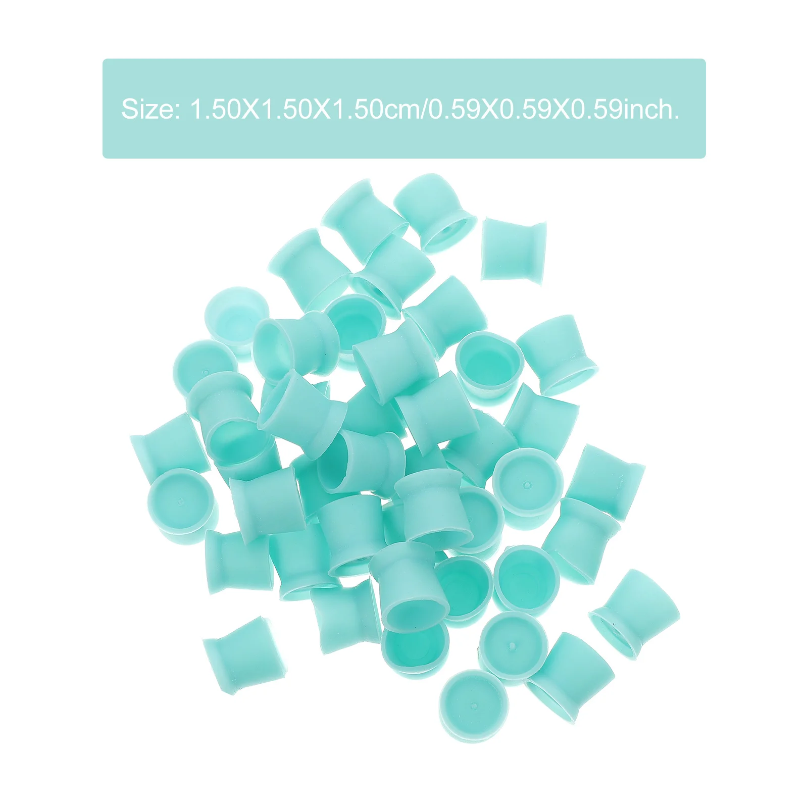 300 قطعة أكواب الصباغ السيليكون المتاح حاويات حبر الوشم لصالون Microblading استخدام قاعدة مسطحة لوازم الوشم دائم