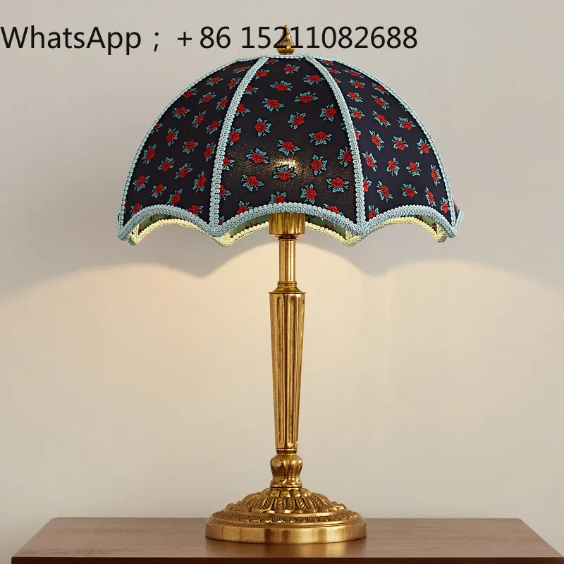 LLY classical luxury all-copper ornament villa bedroom bedside study retro old creative ornament