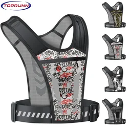 1Pcs Running Vest, Ultralight Reflective Running Vest Chest Pack for Trail Running Hiking, Women & Men