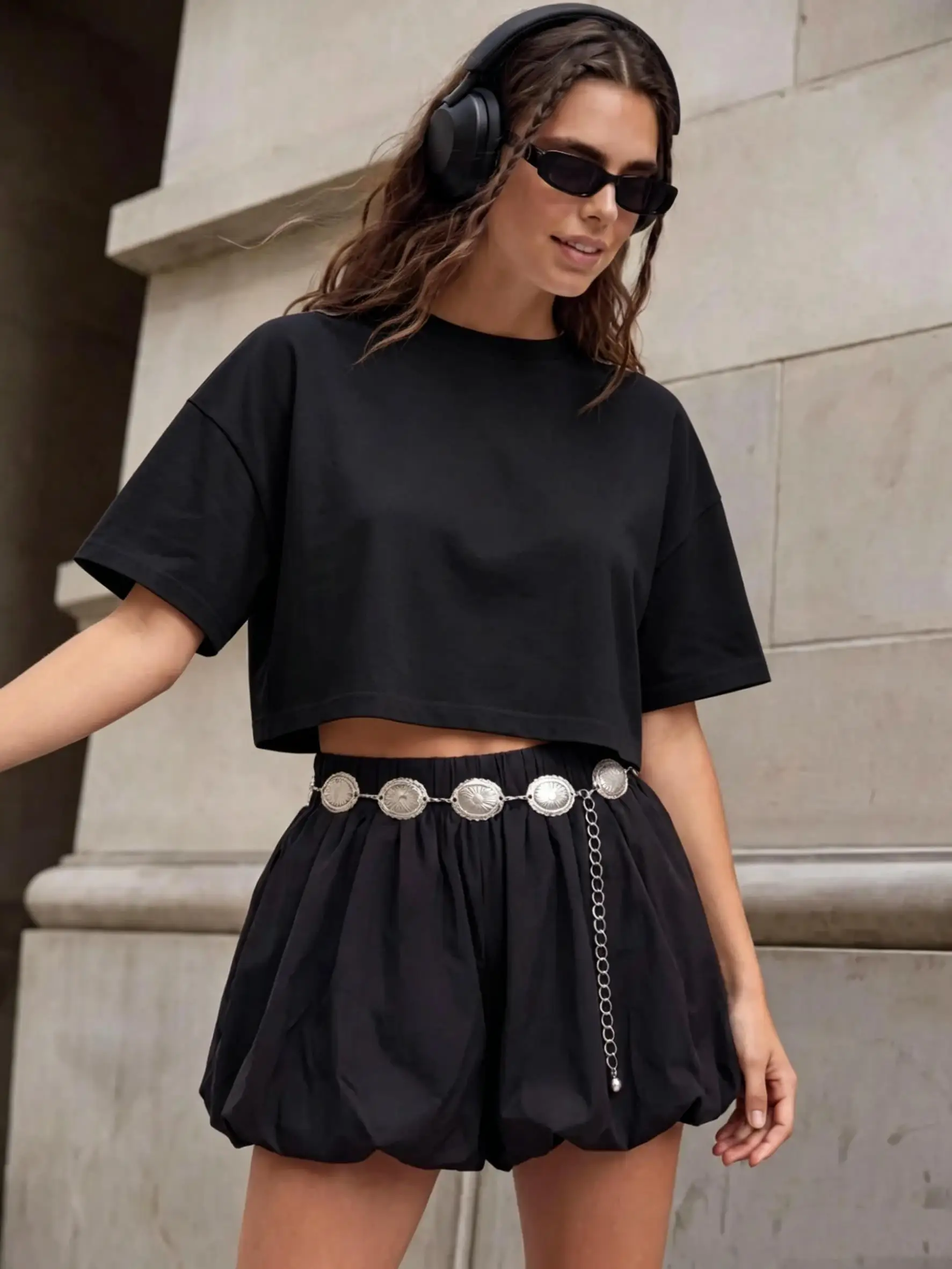 Comfy Fashion Streetwear Youthful Hip Hop Crop T Shirts Women Summer Cotton T-Shirt Loose Casual Clothes Y2K Short Sleeve