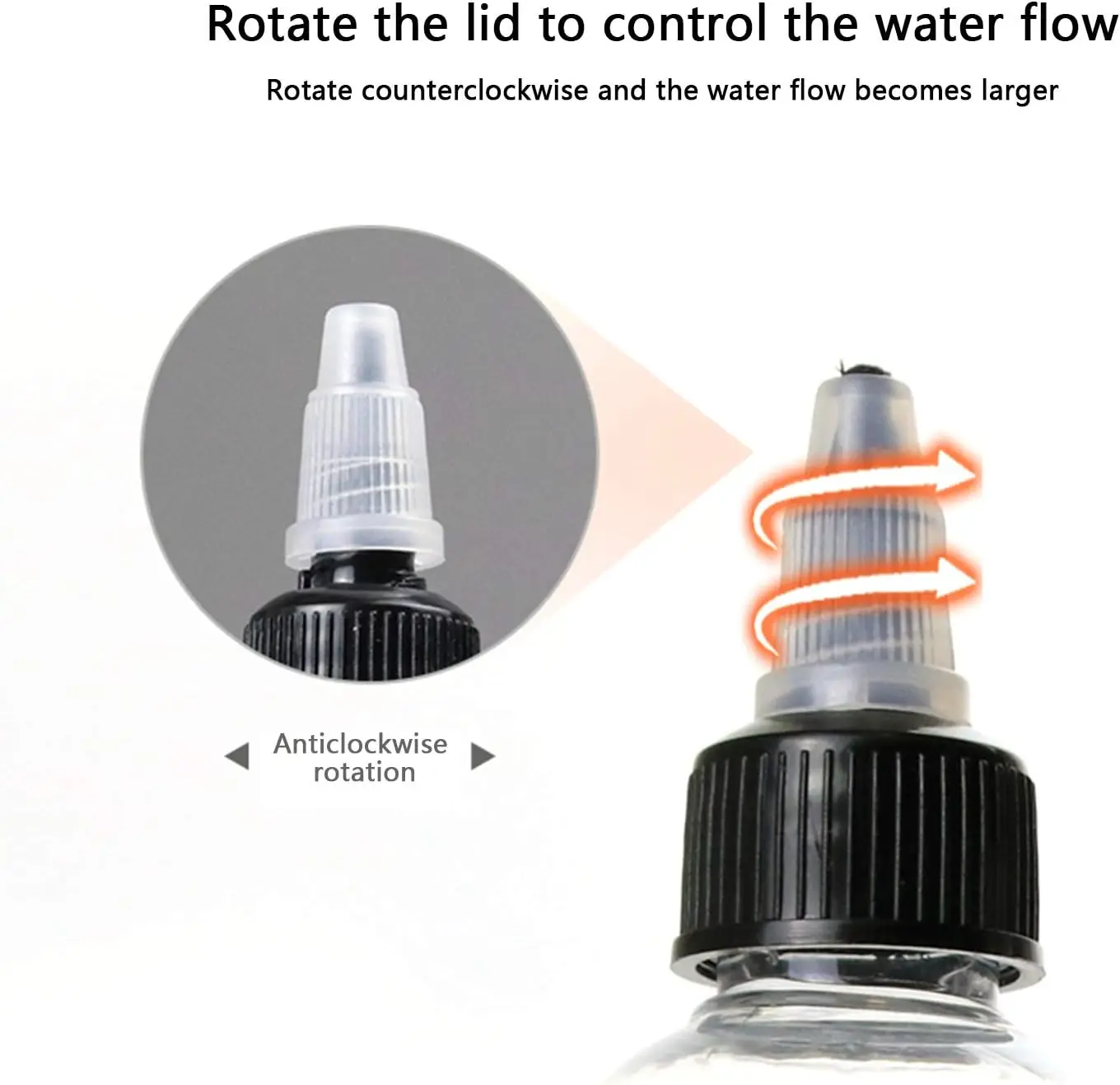 5 Stücke 30 ml/60 ml/100 ml/120 ml/150 ml Kunststoff PET Saft Flüssigkeit Kapazität Tropfflaschen Twist Top Cap Tattoo Pigment Tinte Container – Detail 2