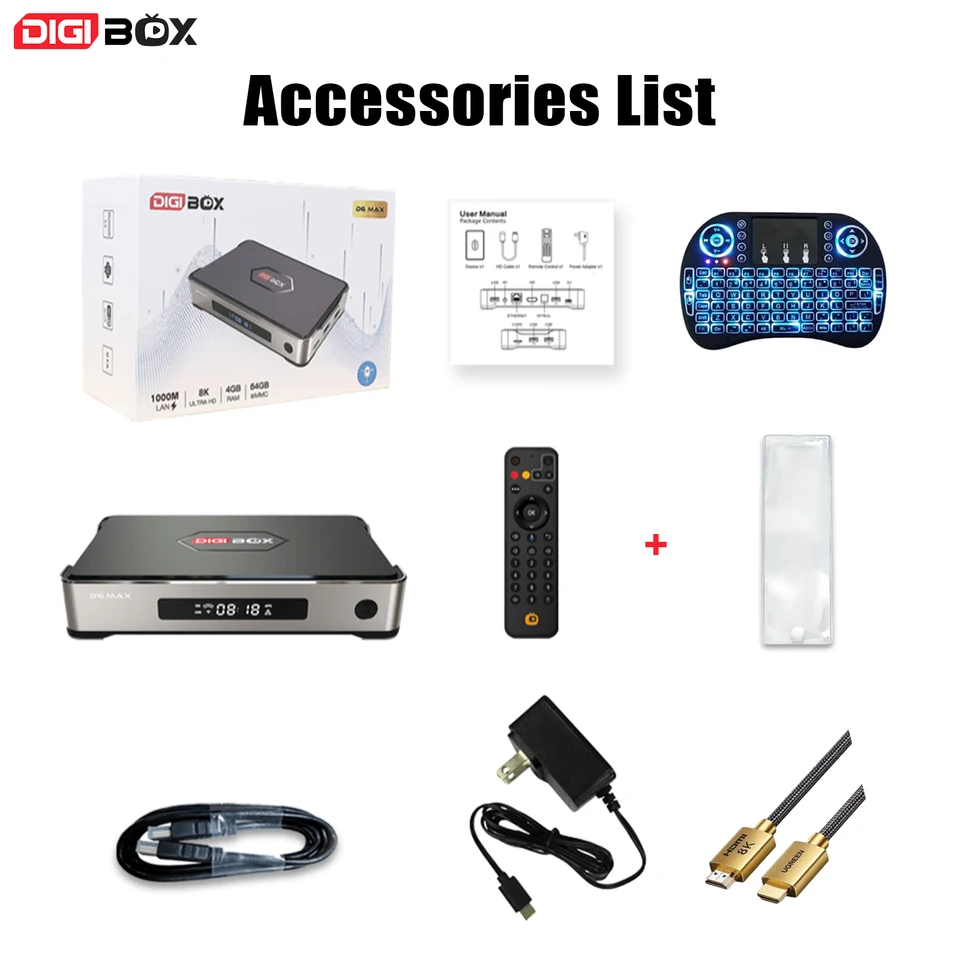 Genuine] DIGIBOX D6 MAX Android TV Box Hot Sell in Japan,USA