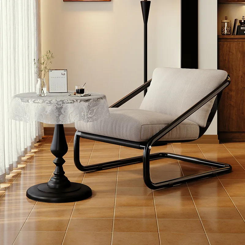 

Ленивый диван-кресло-качалка Домашний ленивый стул может лежать в гостиной Одноместный диван-кресло для отдыха для взрослых Стул из хлопка и льна