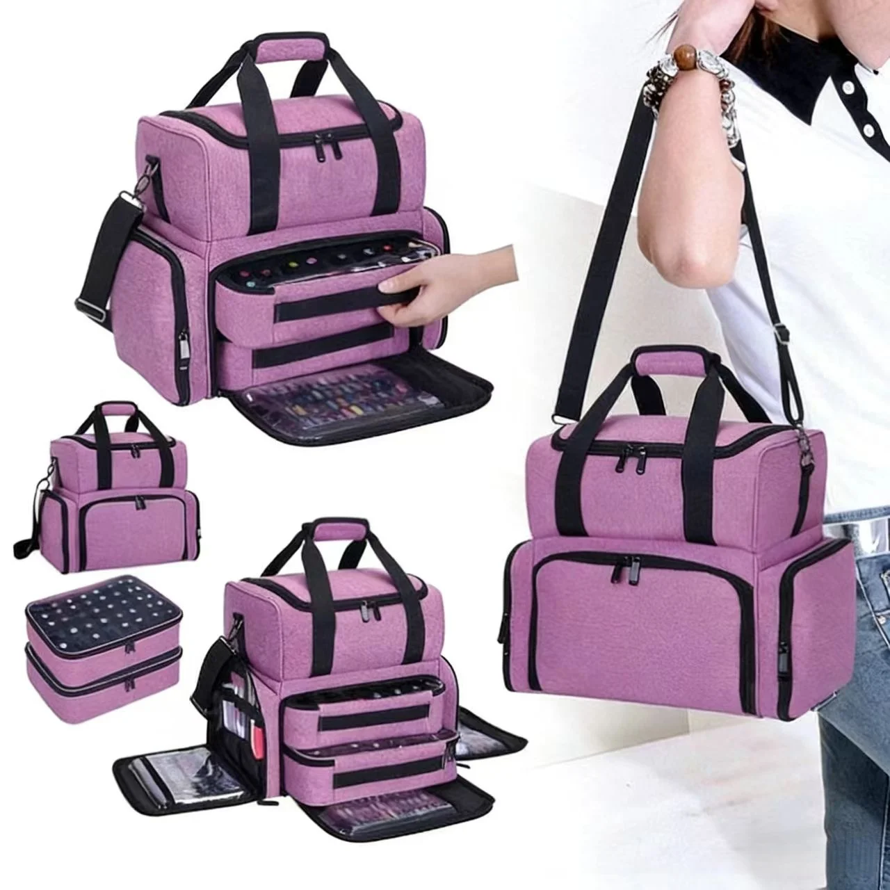 sac-de-rangement-pour-vernis-a-ongles-en-tissu-oxford-grande-capacite-multi-compartiments-sac-a-main-portable-sac-a-bandouliere-fermeture-eclair-durable-pour-homme