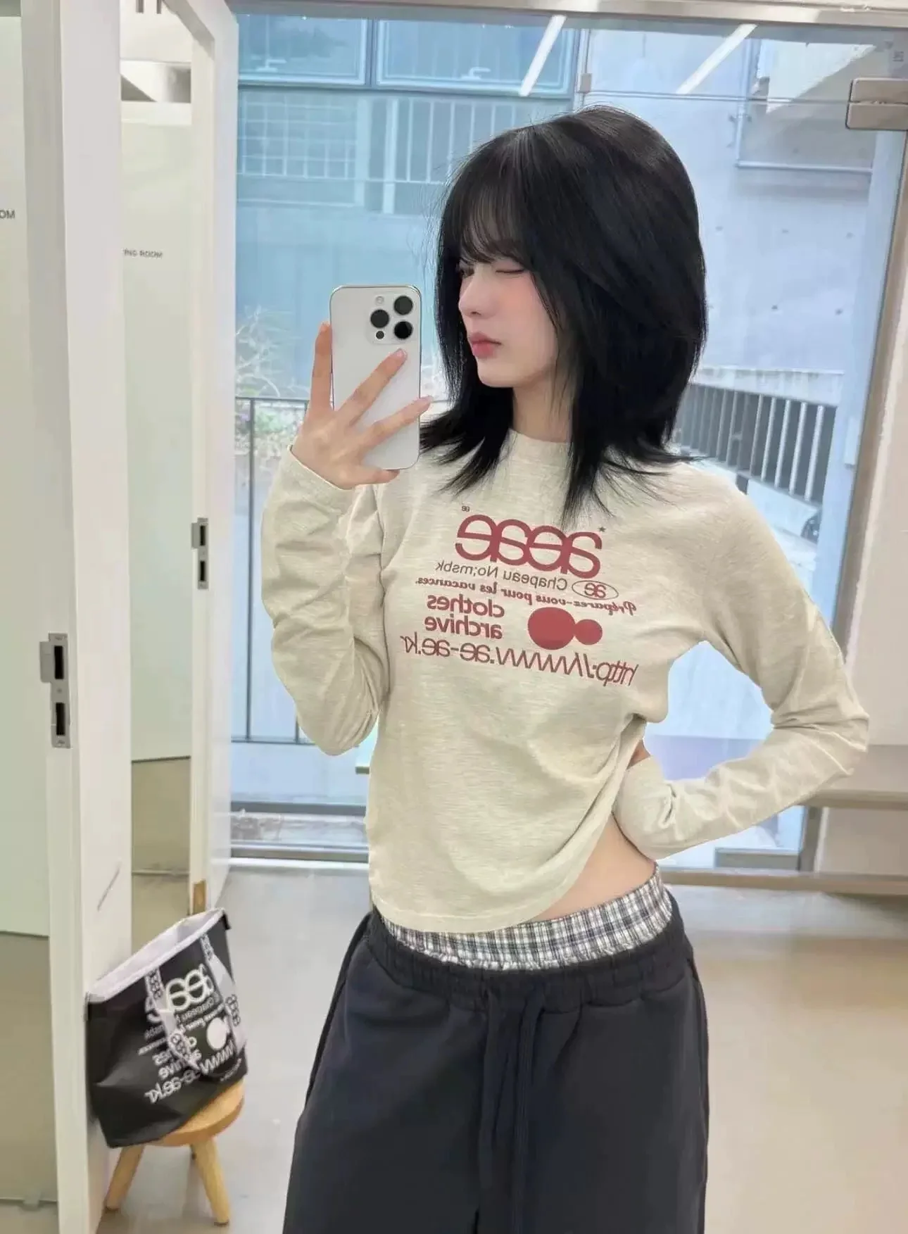 

Simple Sli Long Sve T-irt Letter Print Slim Fit Basic Sle White Match Cotton Top for Men And Women