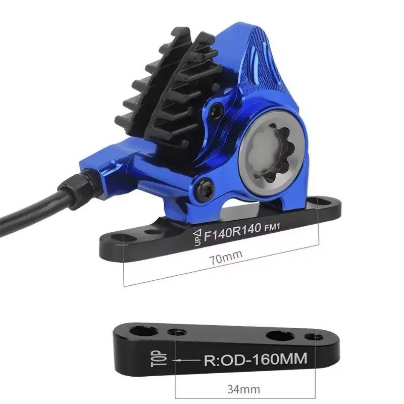 IIIPRO flat mount brake 2-piston hydraulic brake road bike flat mount 2 piston hydraulic brakes split For 140mm 160mm brake disc - view 5