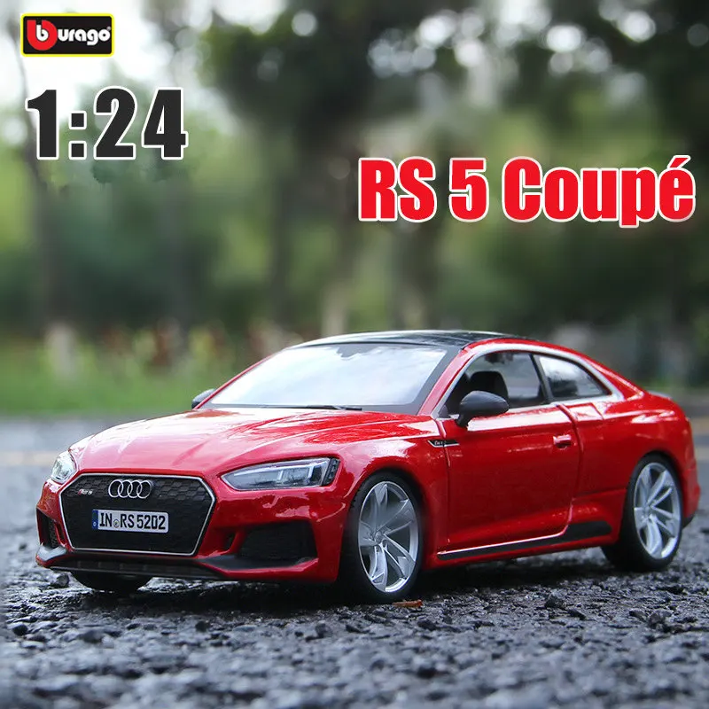 

Bburago 1:24 Audi RS5 Coupé red car Die casting model car alloy car model simulation car decoration collection gift toy