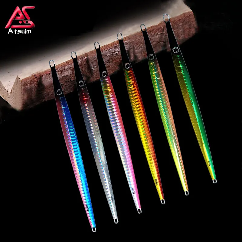 AS Fast Jig-Leurre de pêche en métal dur, appât vertical coulant, gabarit de pêche en mer, pêche en bateau, 60g, 80g