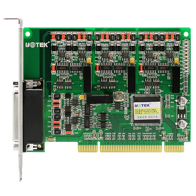 

UOTEK Industrial Grade PCI to RS-485 RS-422 Serial Card RS485 RS422 4 Ports High Speed DR44 Expansion Converter UT-724I