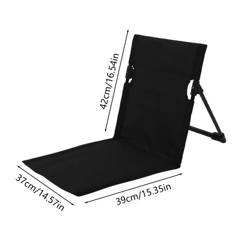 Beach Lounge Chair Portable Beach Mat Lounge Chair Water Proof Beach Lounger With Adjustable Backrest For Tanning Travel And