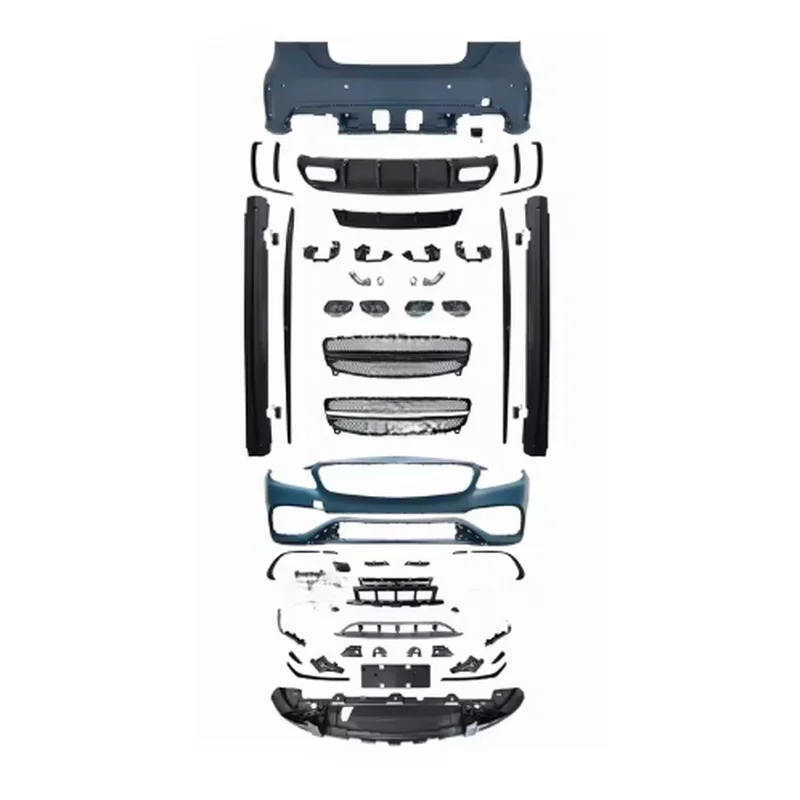 High Quality Militant Style Full Body Kit Includes Grille & Bumper Exterior Upgrade Accessories Fit For A-Class W176 2013-2018 P
