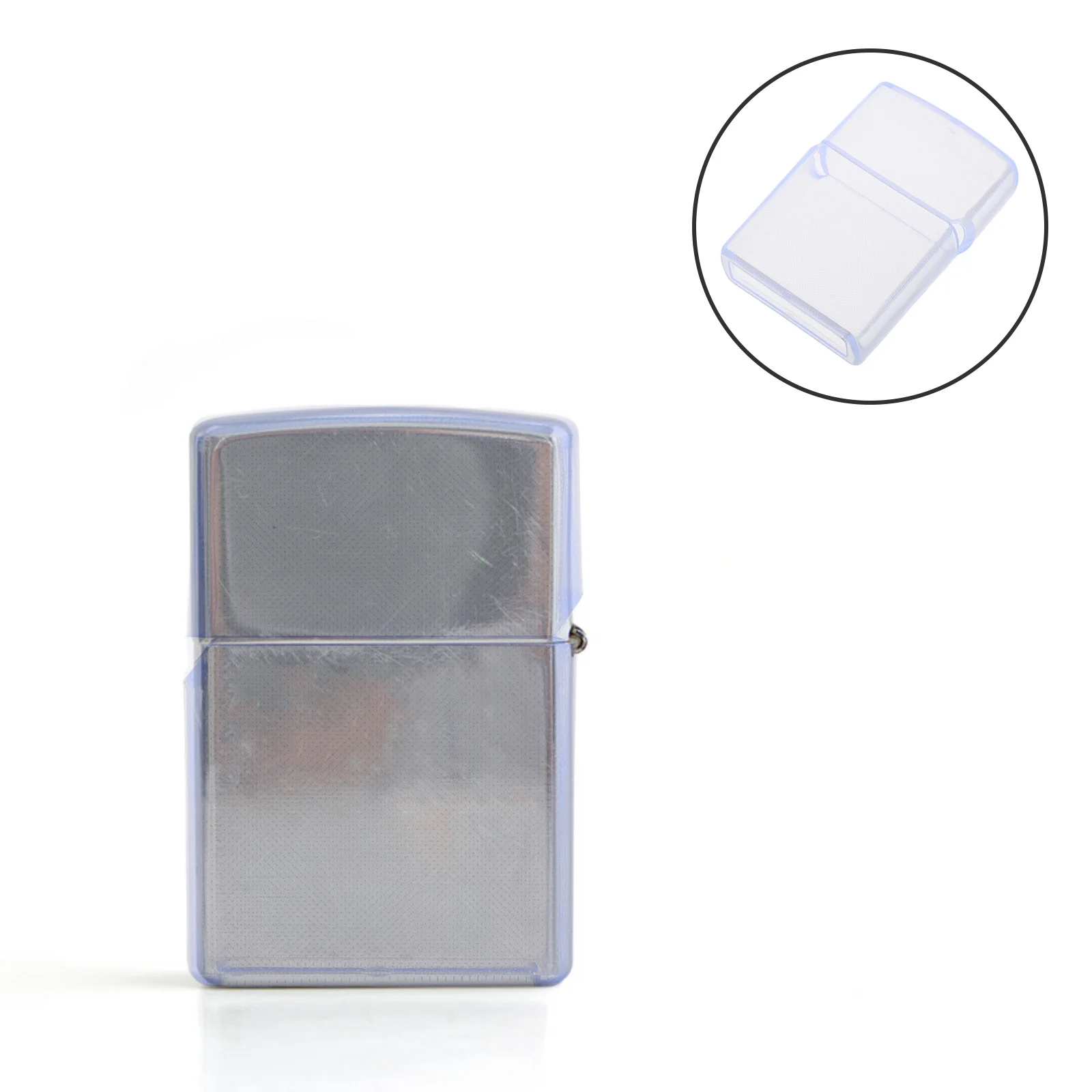 Transparent Kerosene Lighter Cover Protective Plastic Box for Standard Lighters Stylish Design Portable Compact Level