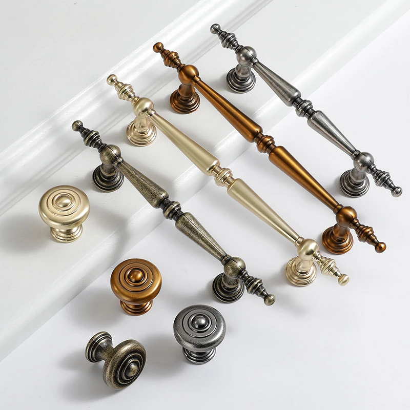 Beicai Vintage American Cabinet Handles Aluminum Alloy Drawer Pulls For Kitchen/wardrobe